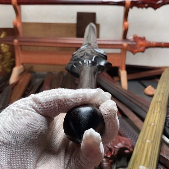 紫光檀木木80长盖聂