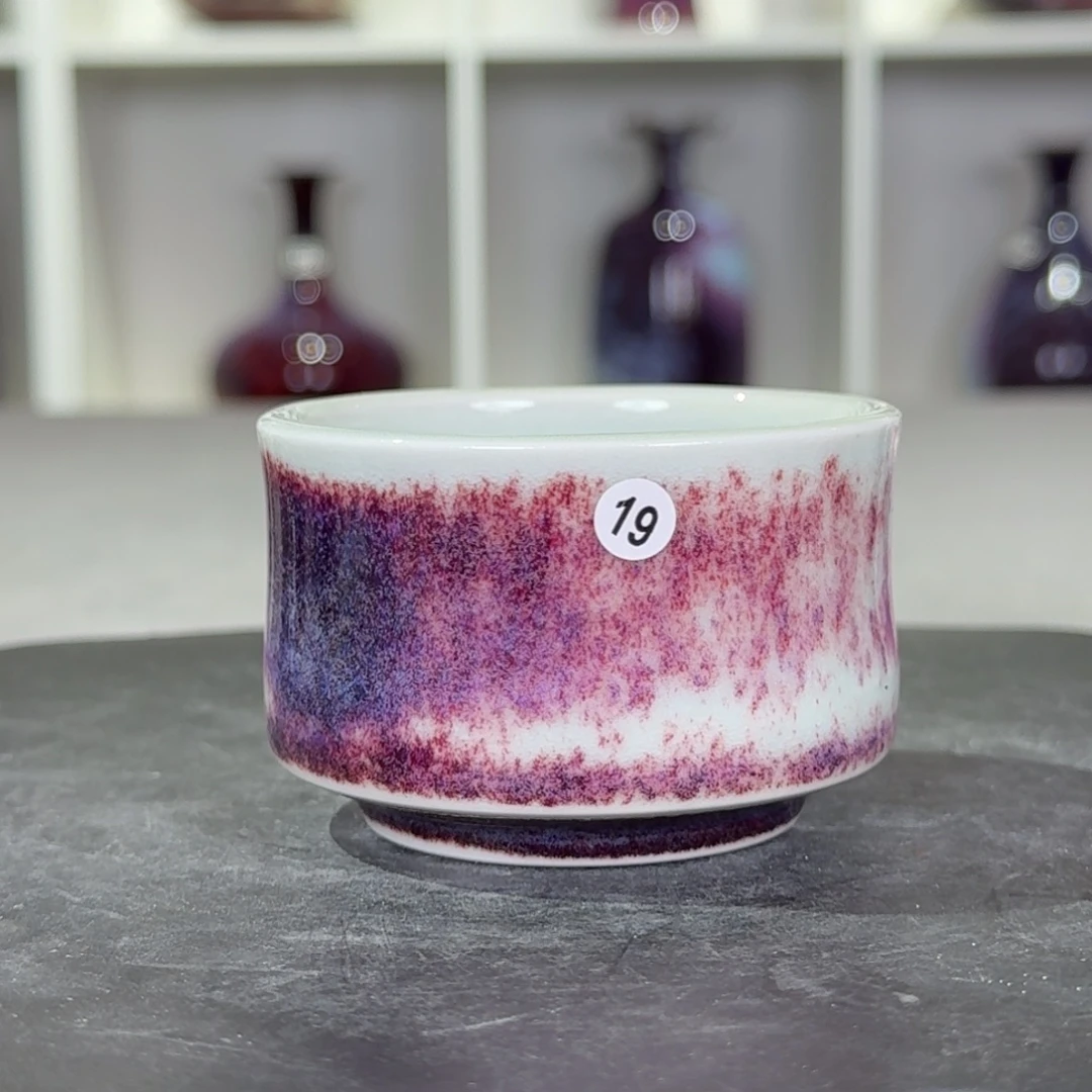 陶摆件精品福利钧窑主人杯纯手工