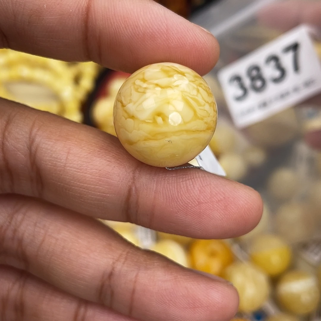 蜜蜡未镶嵌珠宝奇石沙眼20虎皮
