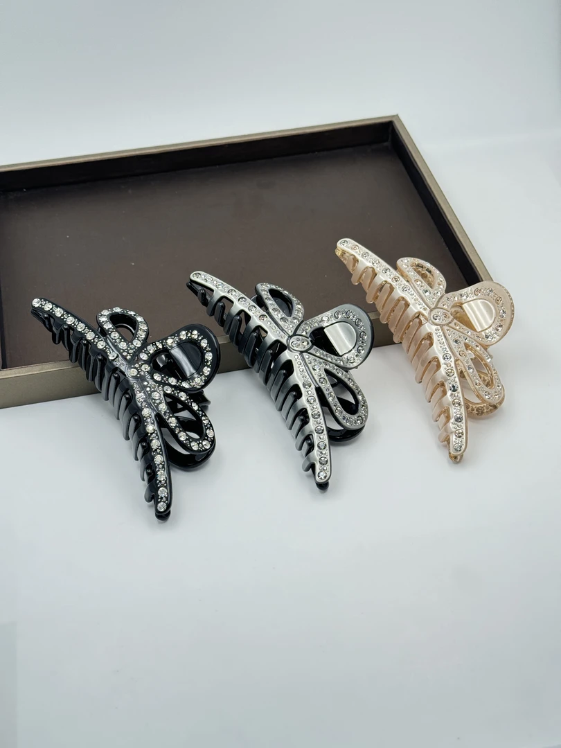 1301-1305-1315醋酸蝴蝶结大号抓夹高级感盘发夹鲨鱼夹发夹发卡