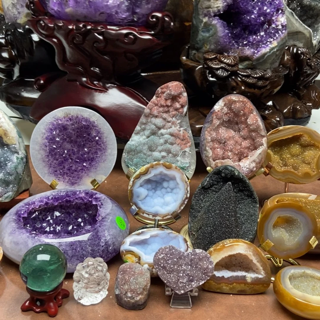 紫晶摆件未镶嵌水晶