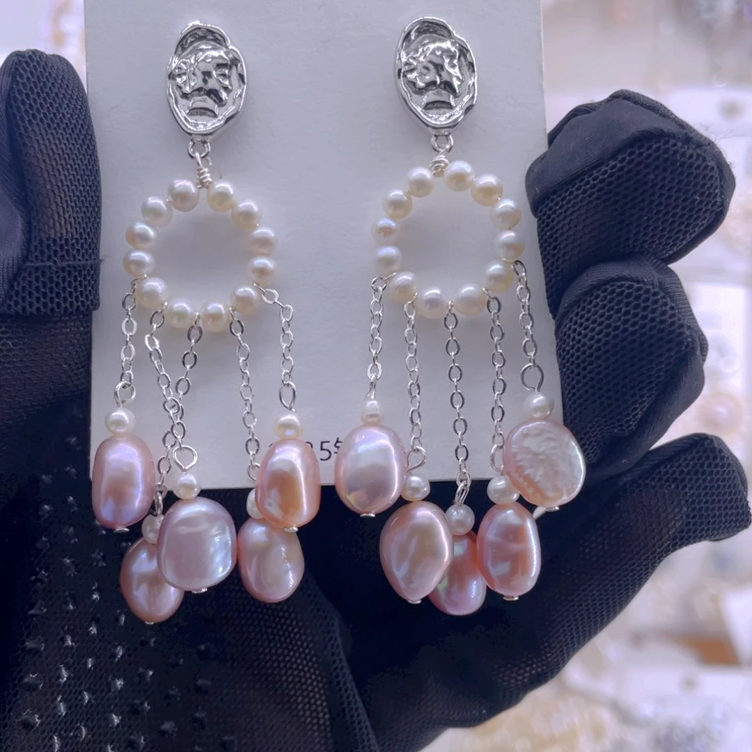 未镶嵌耳饰淡水珍珠