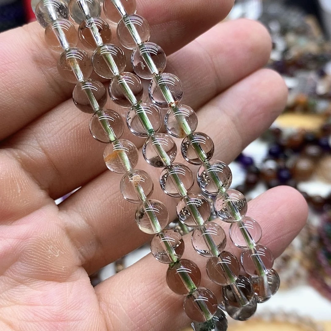 水晶手链未镶嵌多样性发货发一条