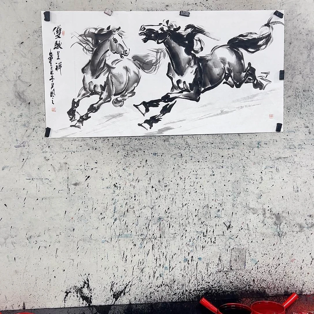 玩***庄国画四尺138x70cmcm