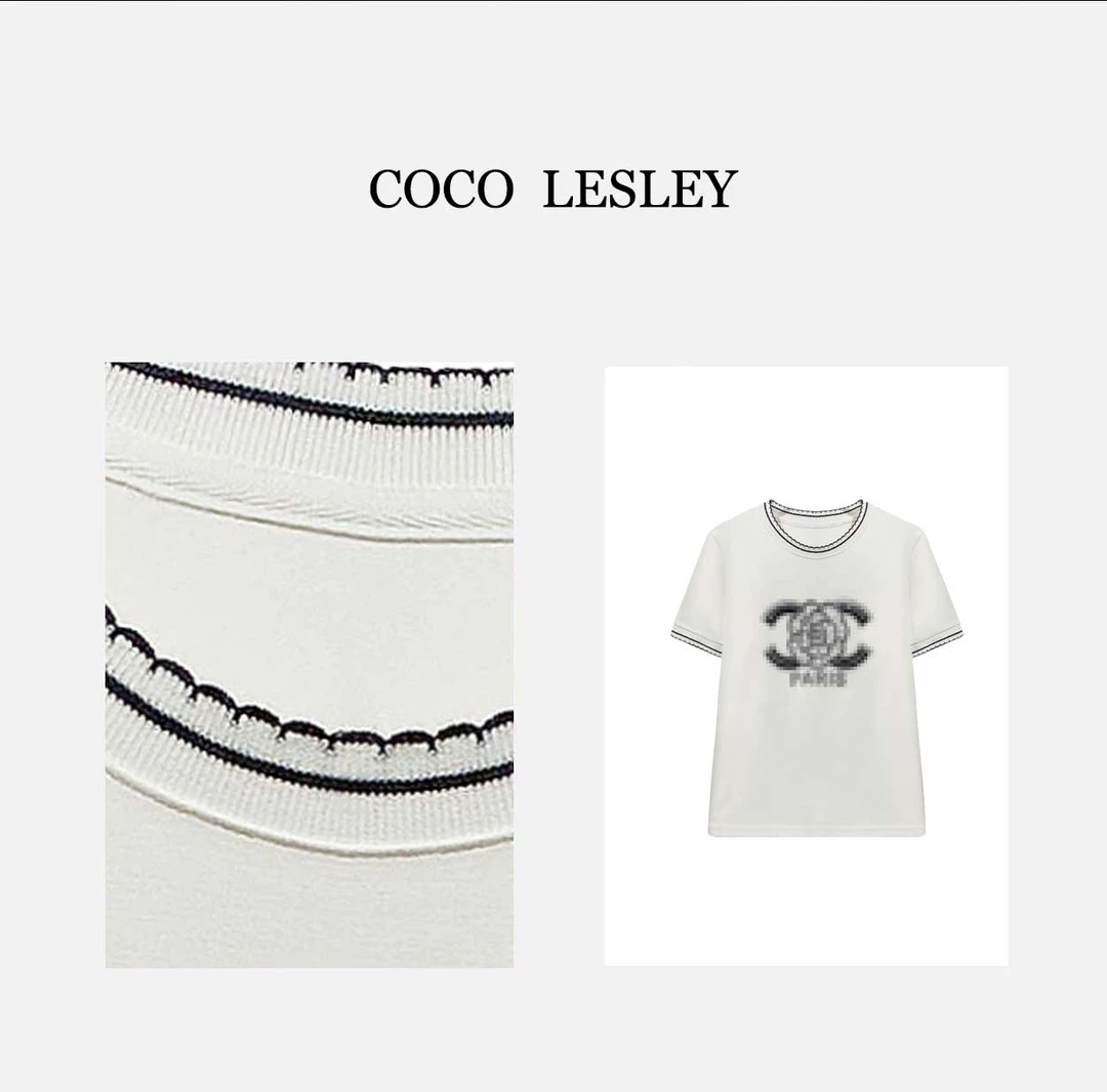 66393#轻奢烫钻拼接T恤衫2025夏百搭个性潮流上衣