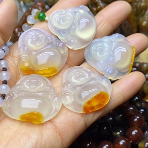 玛瑙/玉髓手链未镶嵌降***璃