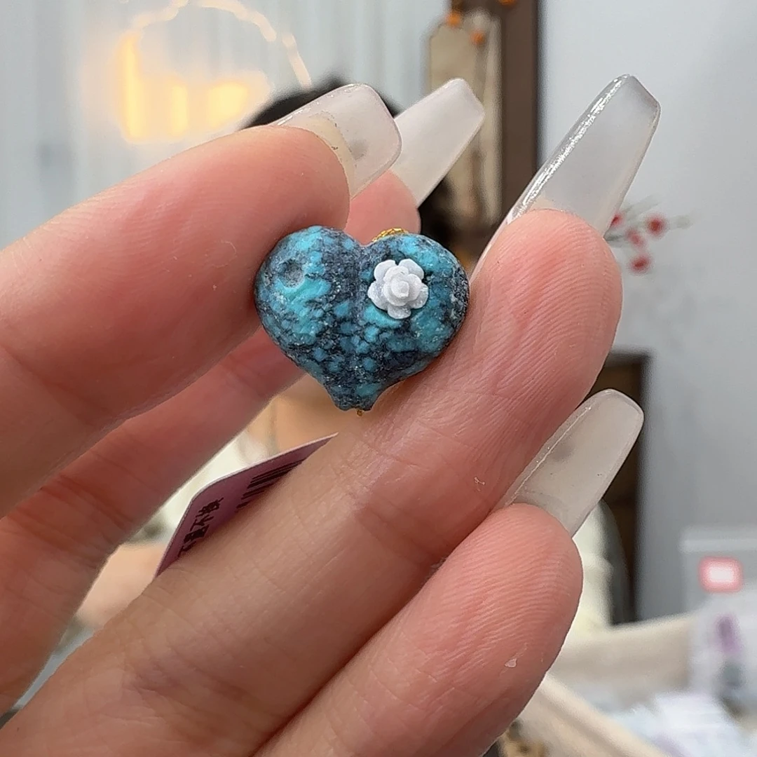 绿松石未镶嵌挂件