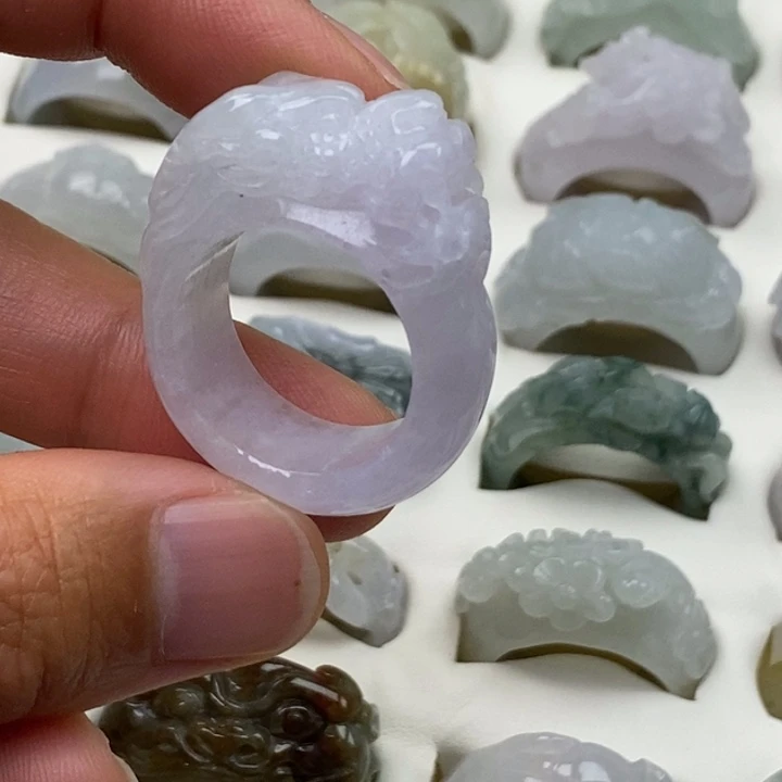 翡翠未镶嵌戒指港码21