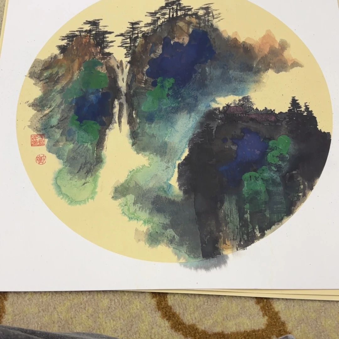 国画38-38卡纸作品艺