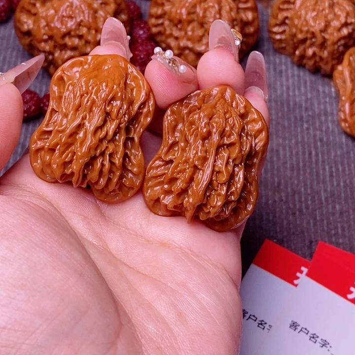 文玩核桃把件葫芦狮子头