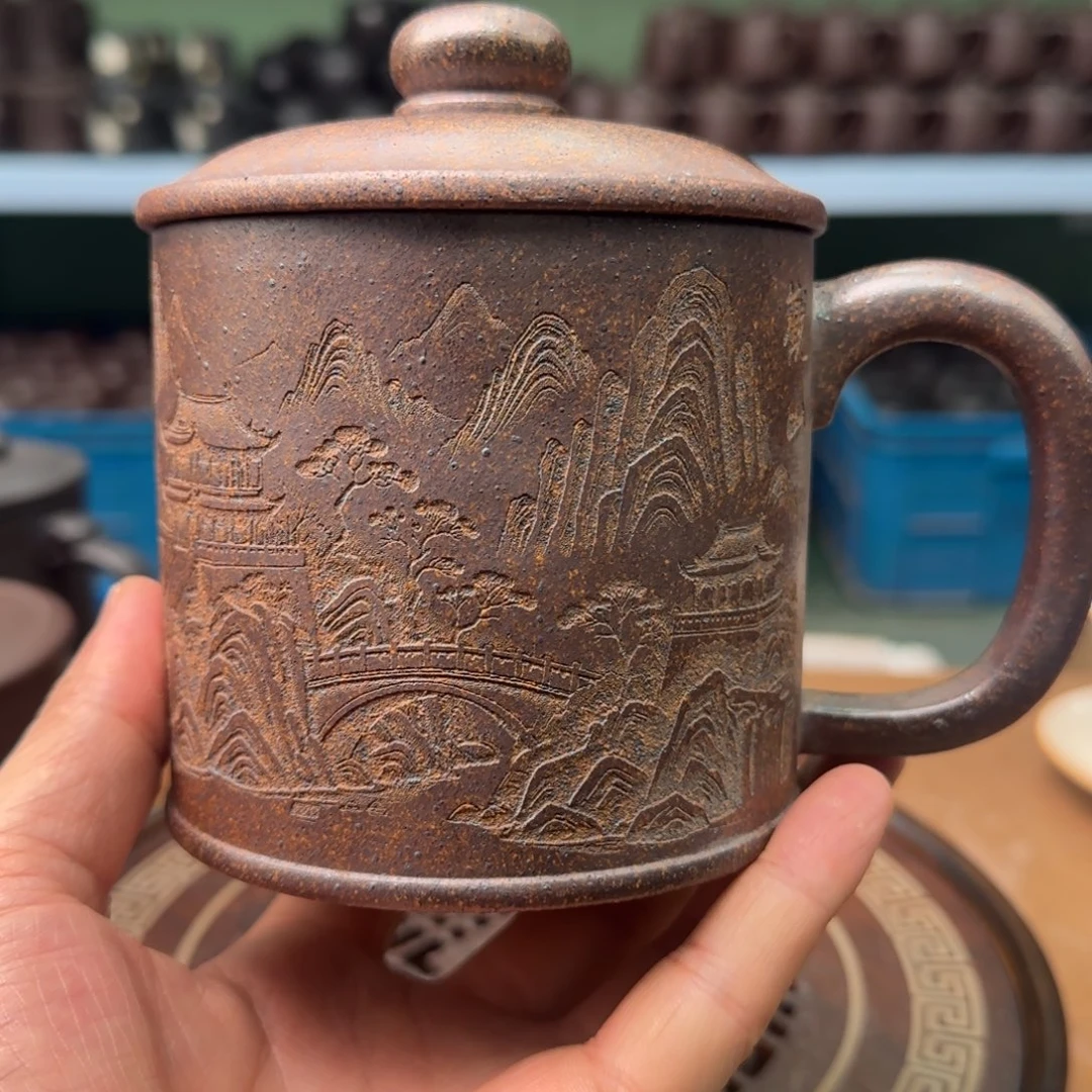 茶杯紫砂紫砂盖杯主人杯00002222