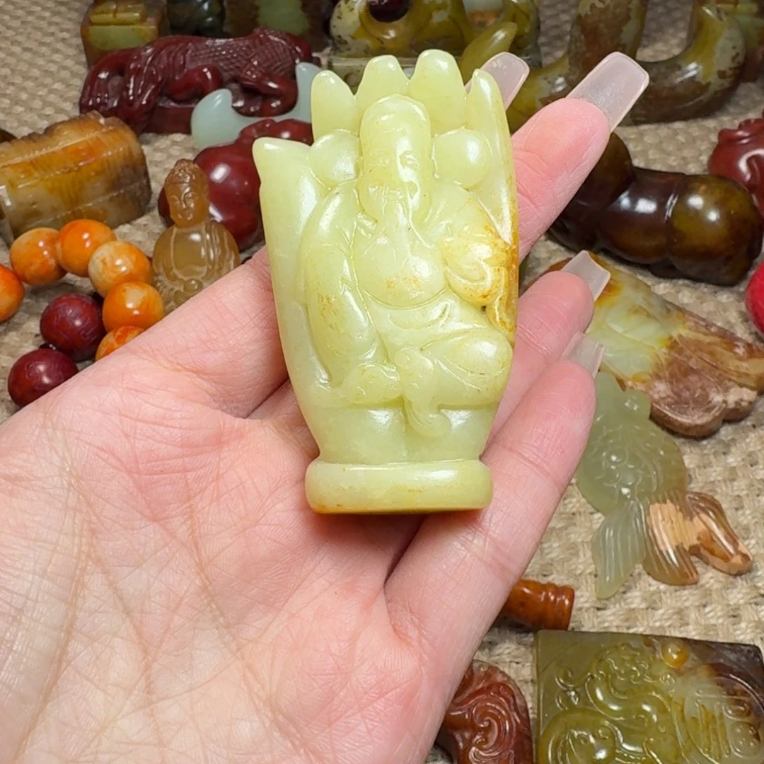 白玉菩提吊坠挂件