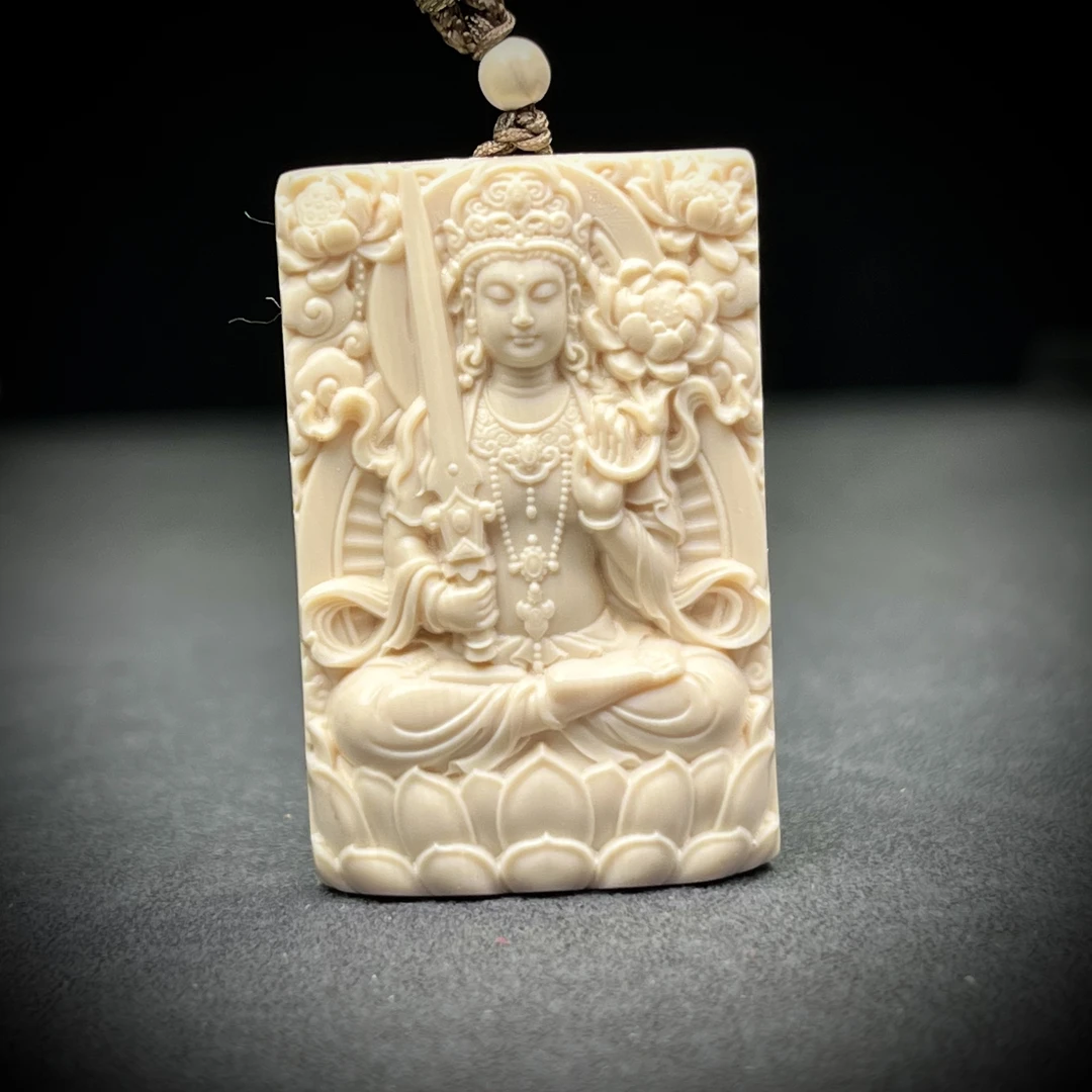 D05-5O天然猛犸牙 大势至29×44mm支持鉴定 假一罚四