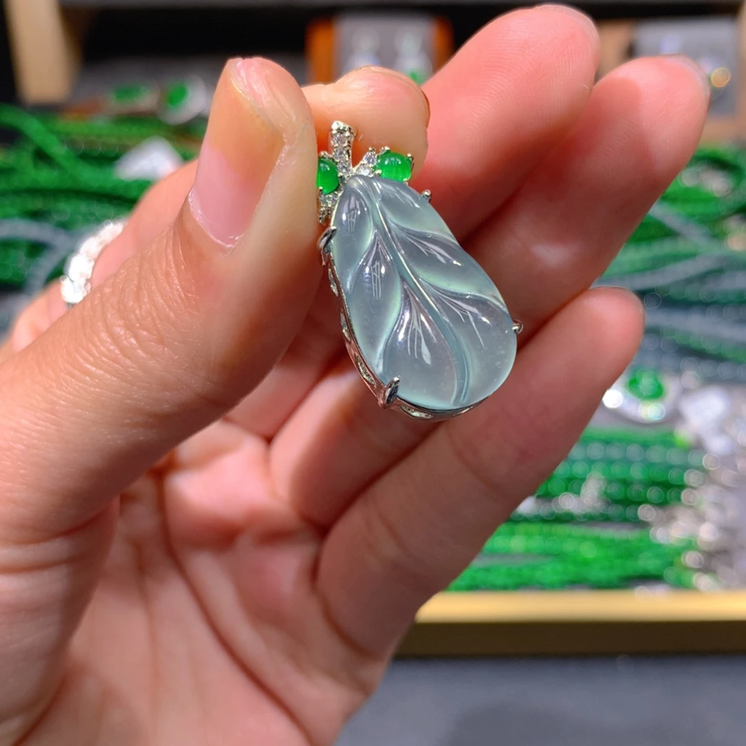 翡翠戒指未镶嵌天然翡翠