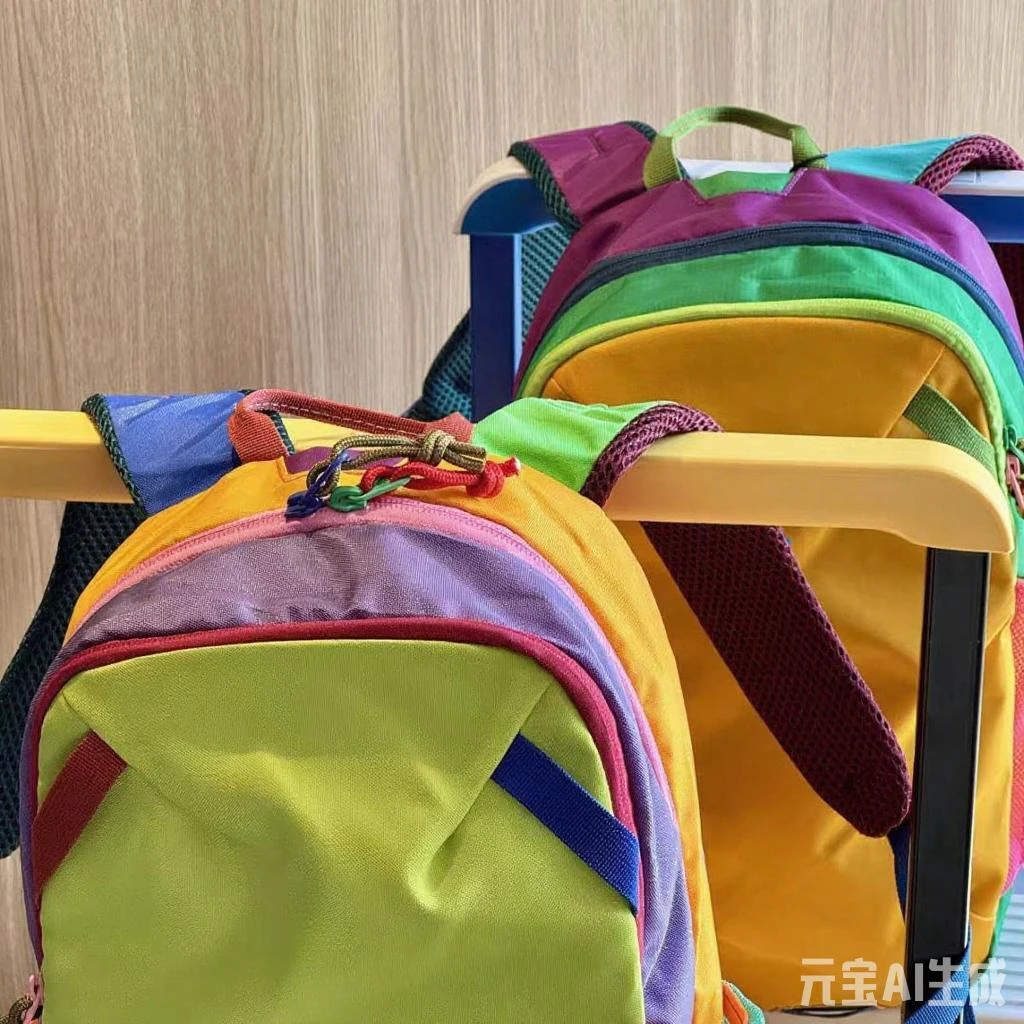 休闲气垫背带双肩背包包轻便嘻哈风简约风户外