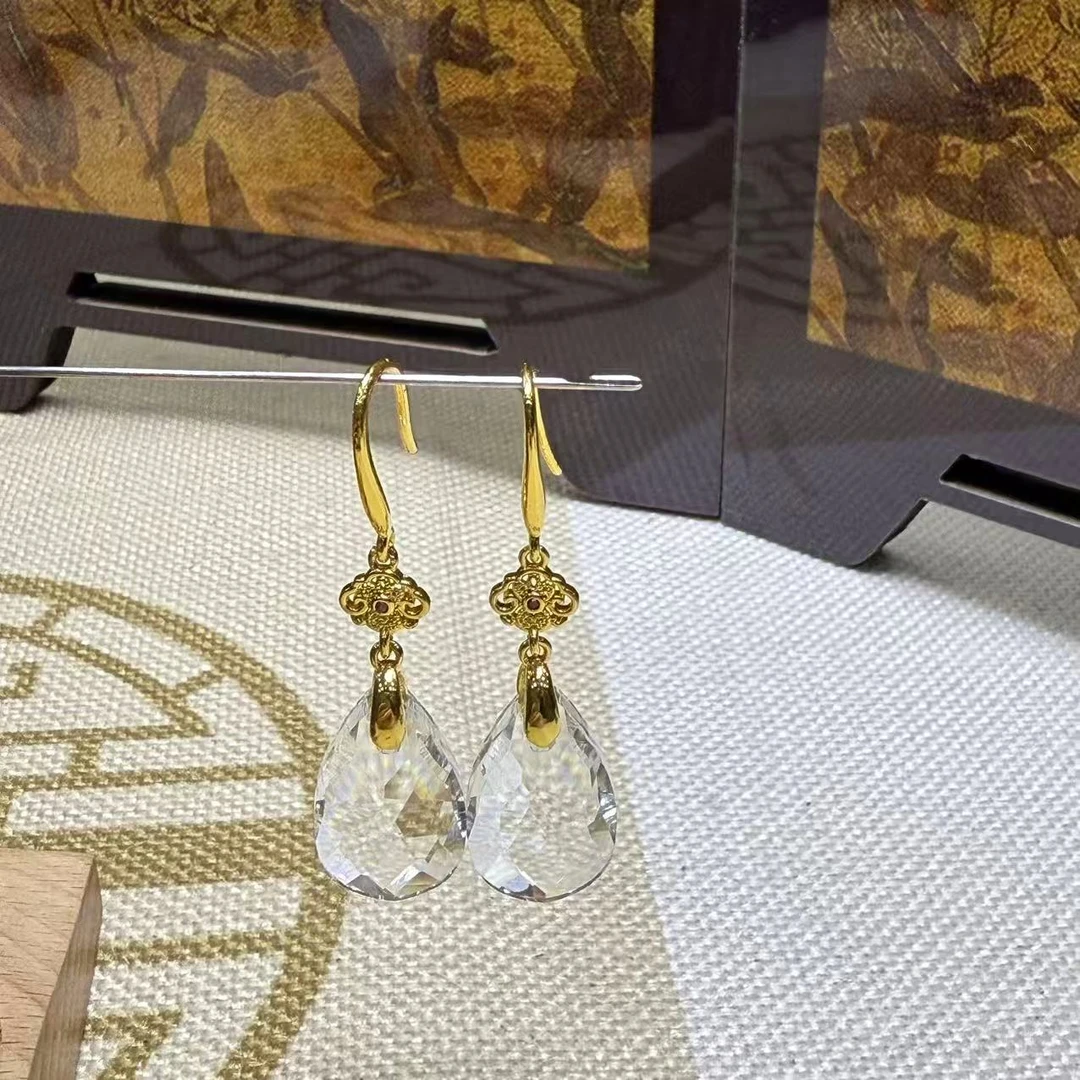 切割水滴耳饰-Y2275