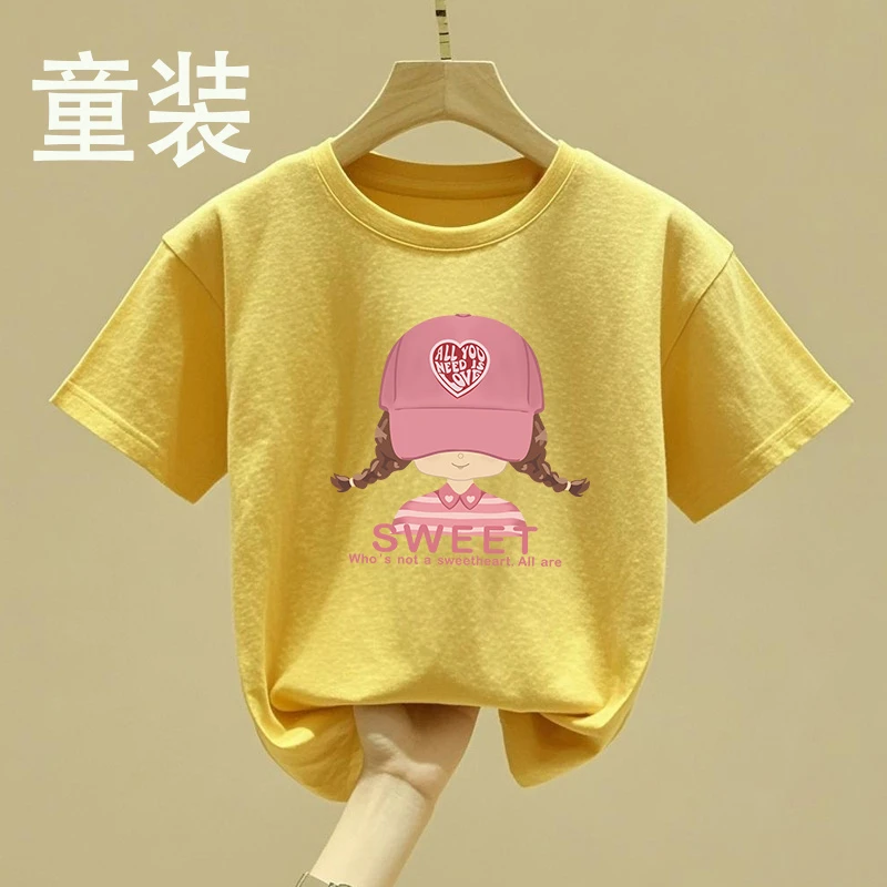 【童装】2025纯棉短袖t恤夏装休闲卡通半袖上衣中大童儿童休闲百搭