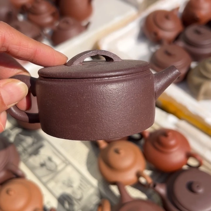 紫砂茶壶天青普工汉瓦100c c