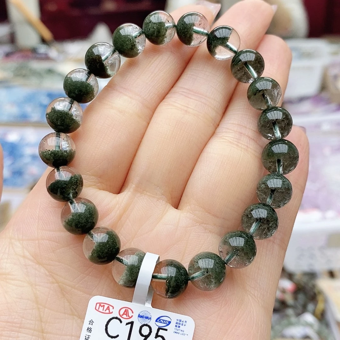 水晶手链未镶嵌C195 绿幽灵