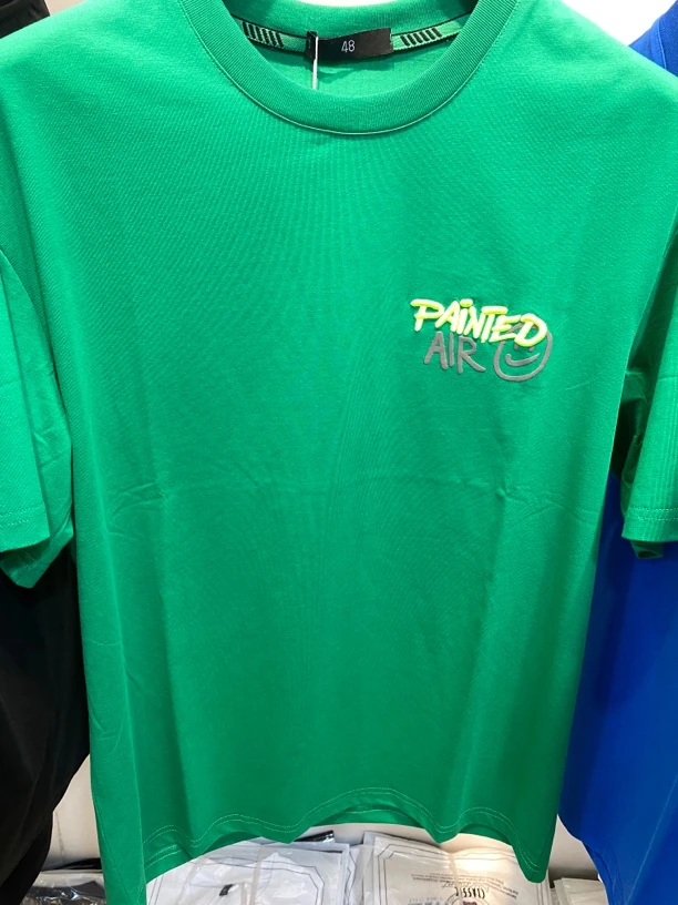 字母刺绣潮男帅气短T恤