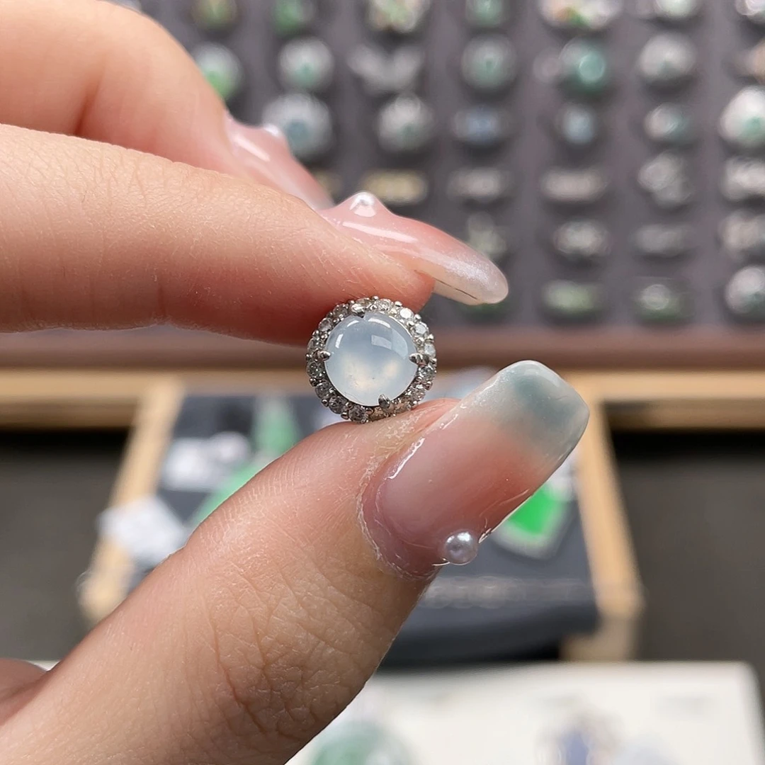 翡翠银S925镶嵌吊坠(不含链)588888