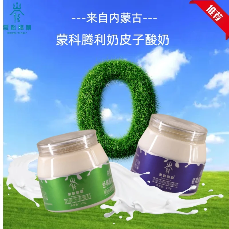 【顺丰包邮】蒙科腾利380克 奶皮子老酸奶发酵冷藏风味酸奶