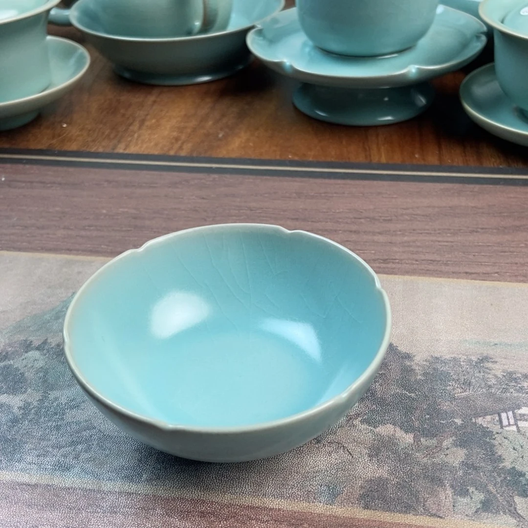 摆件原产地原矿汝瓷～茶器
