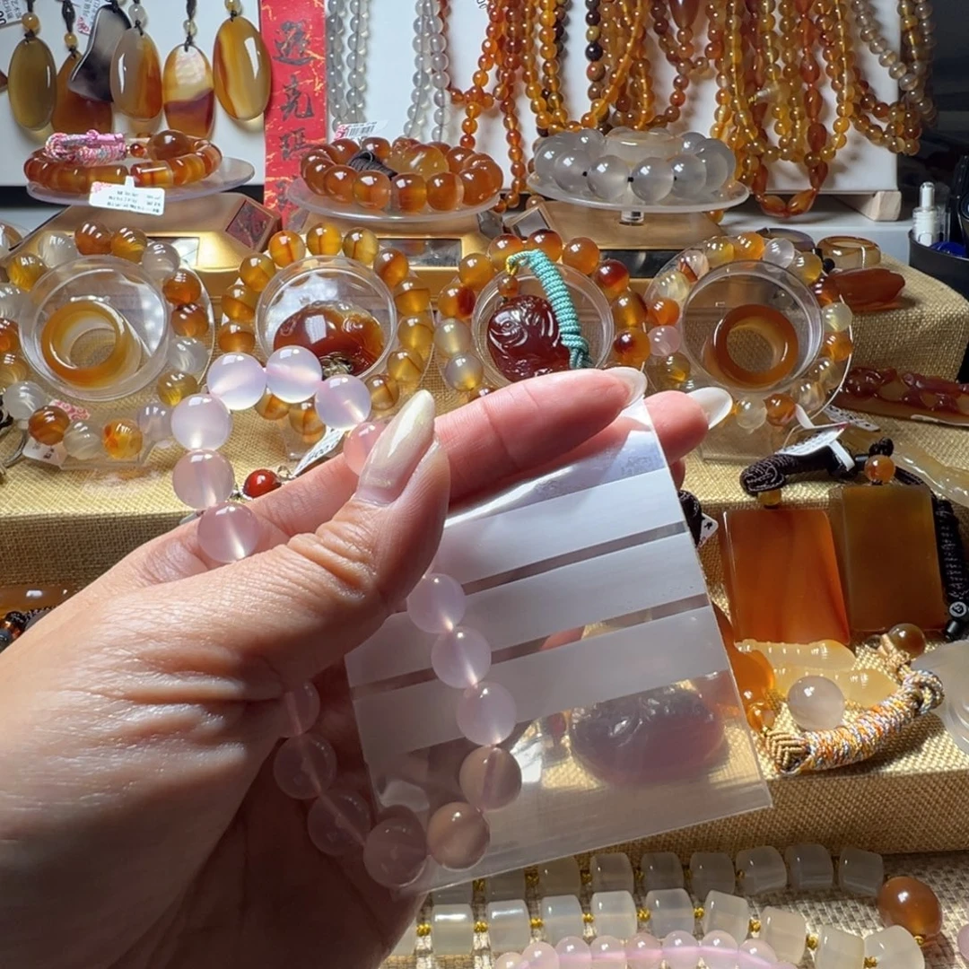 蒲***.玛瑙/玉髓合金颈饰5