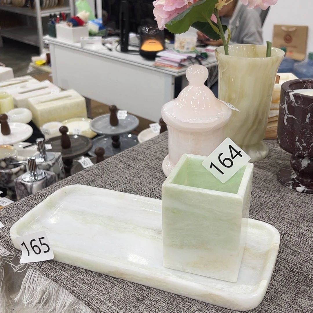 挪威彩玉两件套164.165