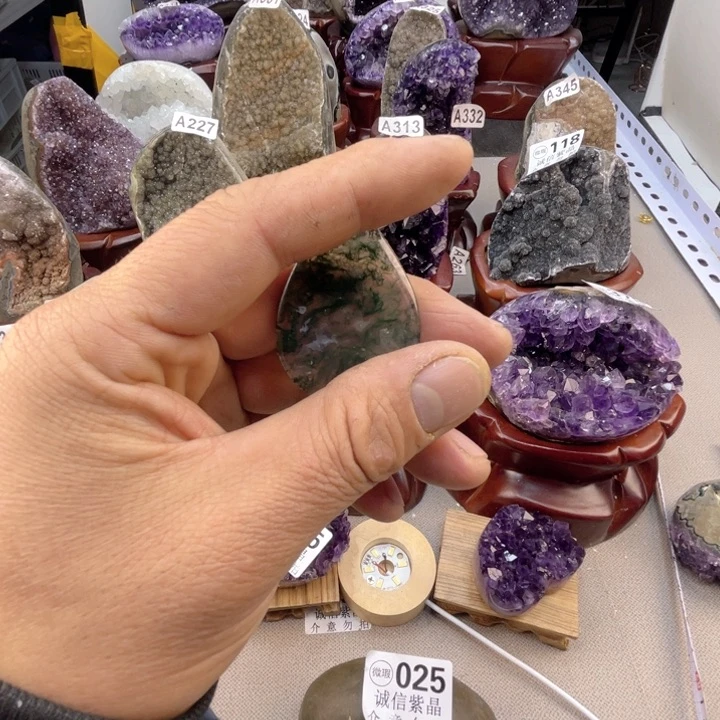 未镶嵌大型摆件（非配饰）紫晶三***2