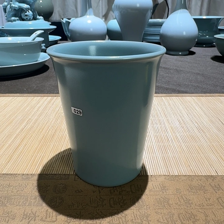 陶摆件全手工，可乐杯