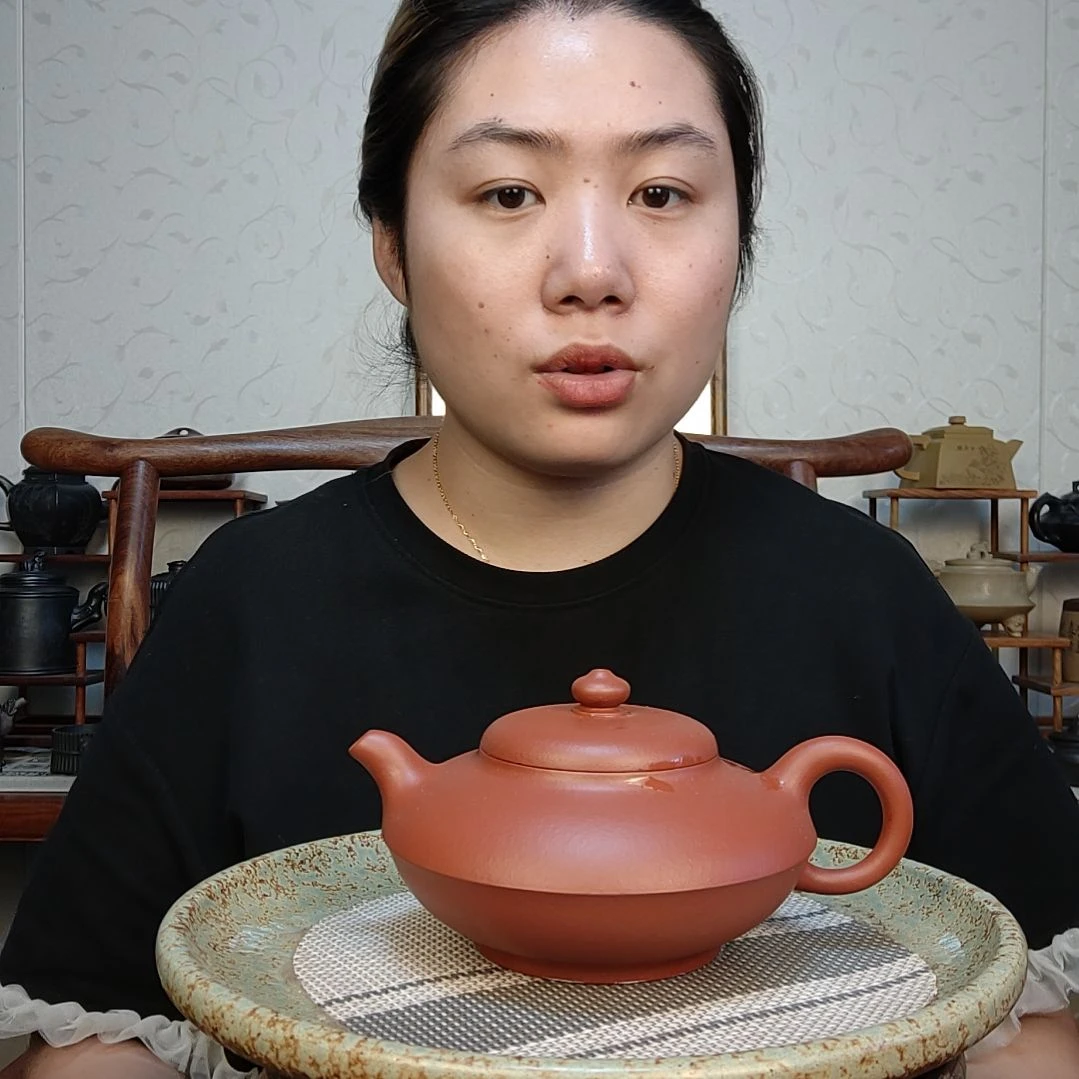 茶壶朱泥合欢210毫升大红袍