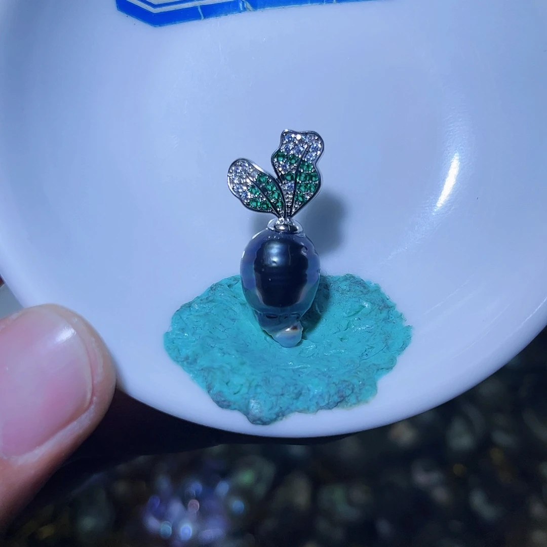 淡水珍珠未镶嵌吊坠(不含链)琳**吾204