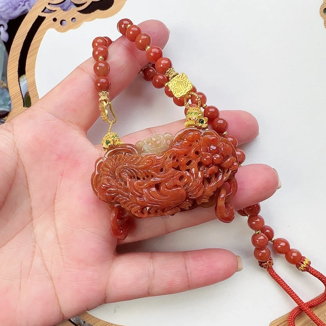 翡翠未镶嵌颈饰z***总仿古