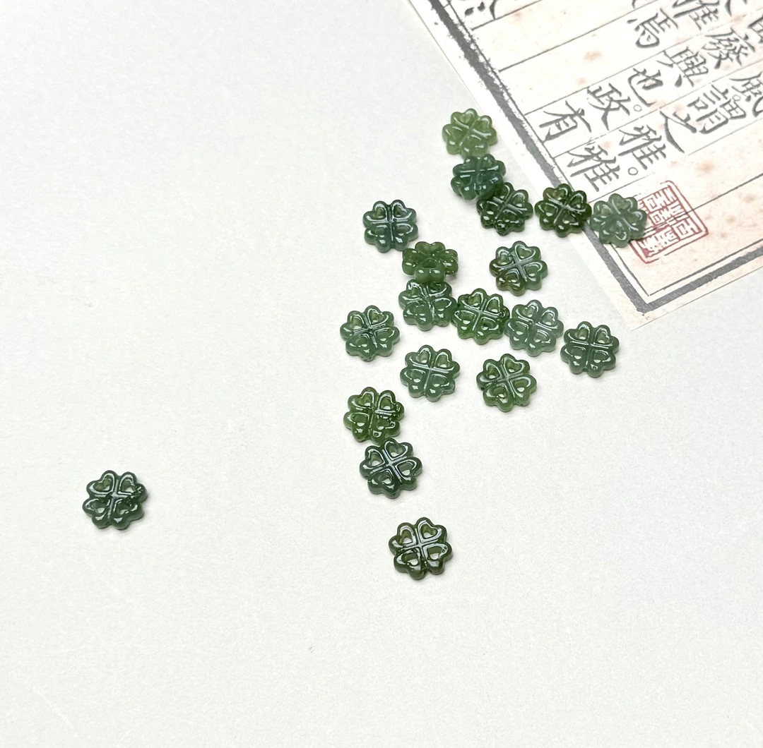 幸运草·俄料碧玉四叶草小配件多样性发其一