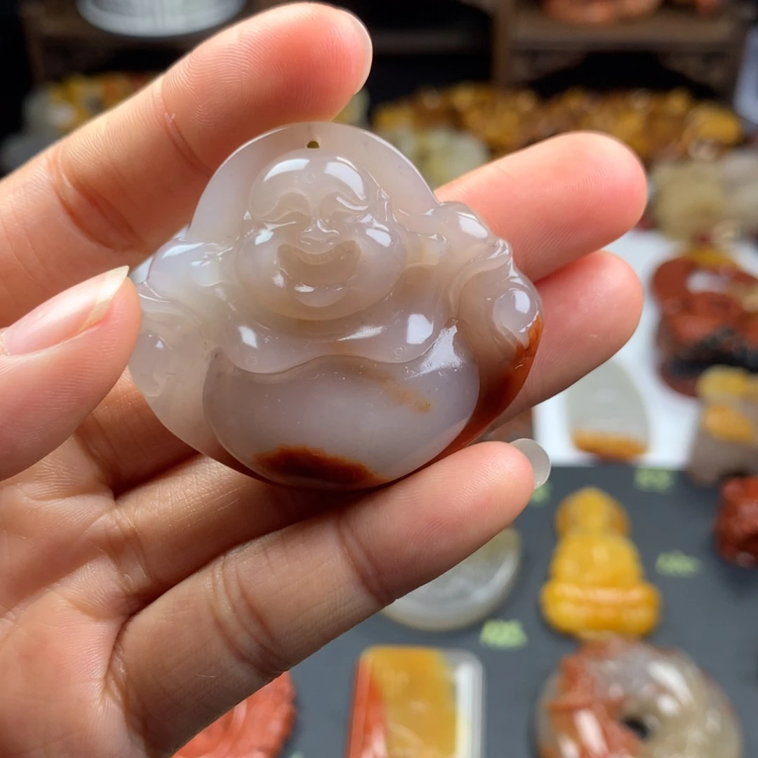 石英质玉（黄龙玉）挂件未镶嵌