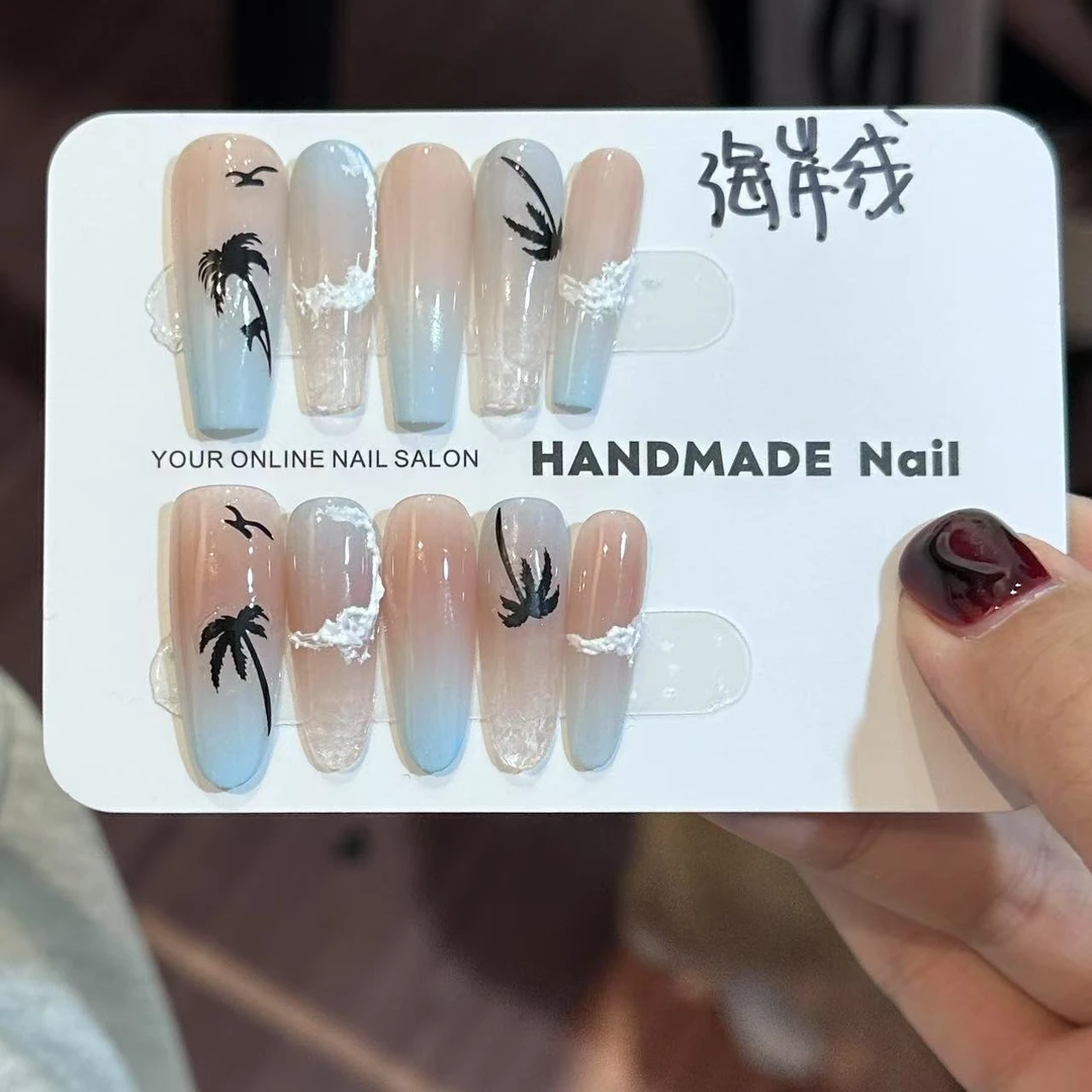 【海岸线】纯手工穿戴甲