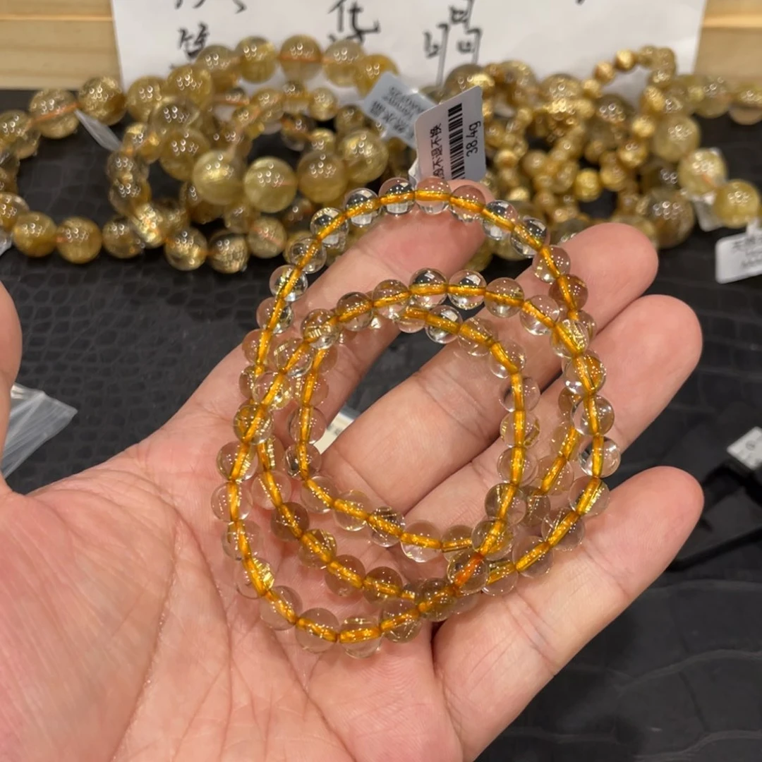 水晶手链未镶嵌c925钛晶