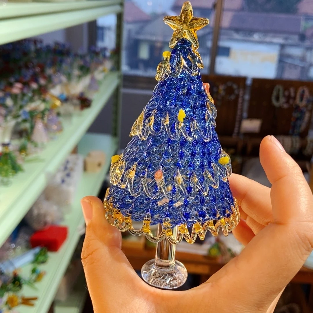 琉璃手工艺品蓝金