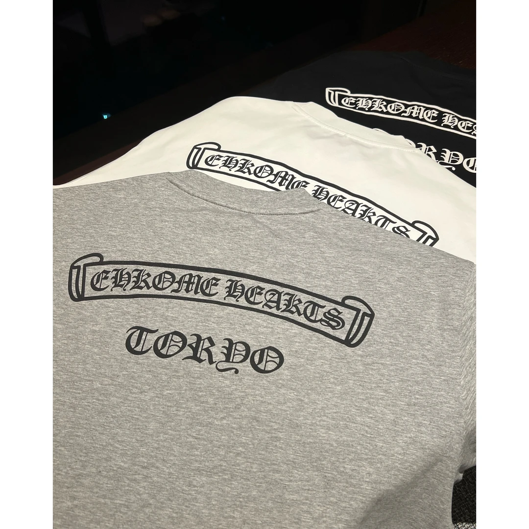 【东京限定】李查德25秋CH梵文定制后背图案液氨棉男士休闲短袖T恤