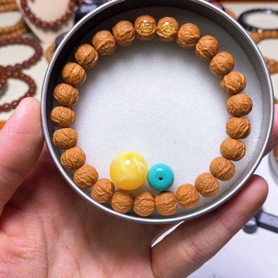 猴头核桃手串全品双标款毒液 尺寸10左右 馒头料 ➕配饰