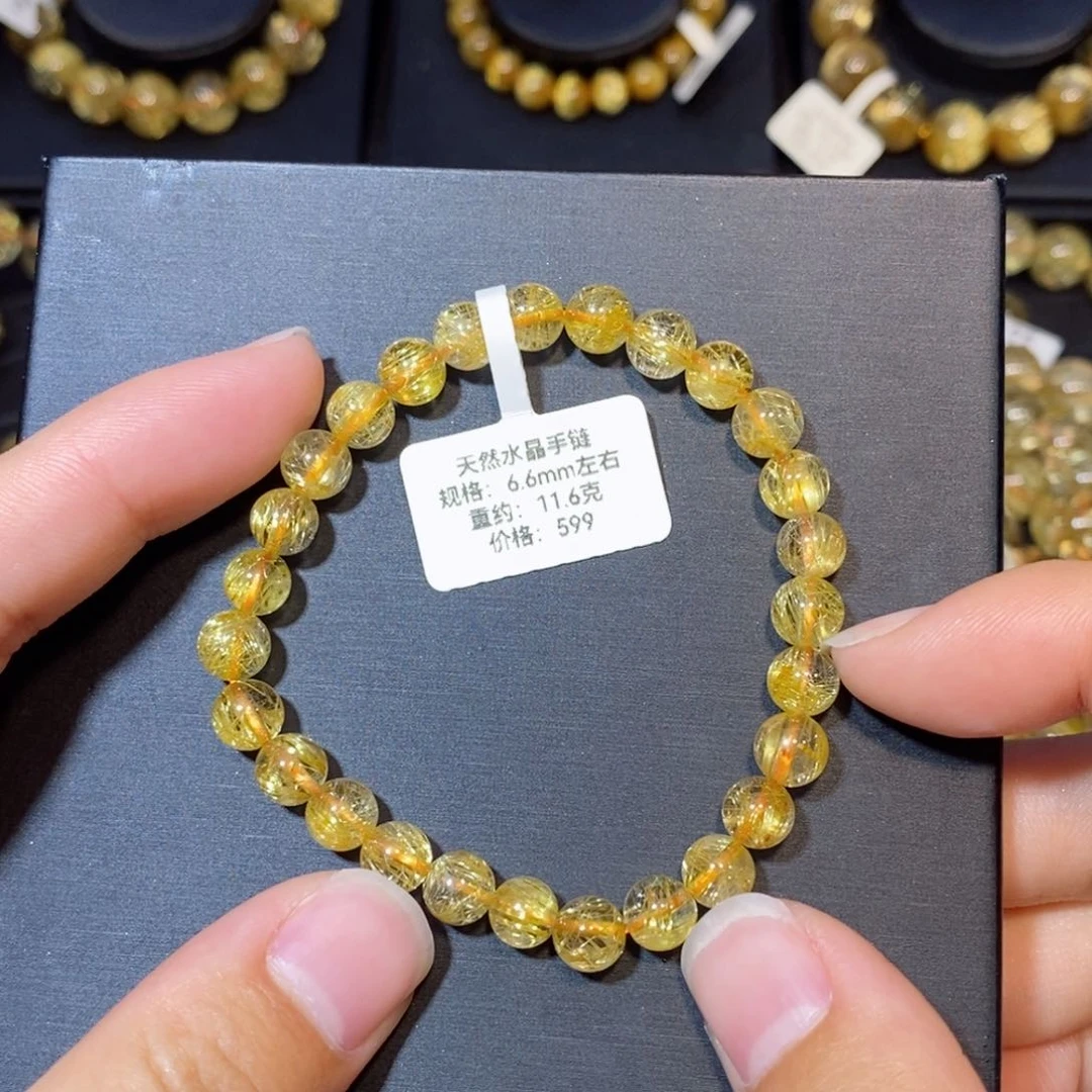 水晶手链未镶嵌知*?手链6.6mm 瑾