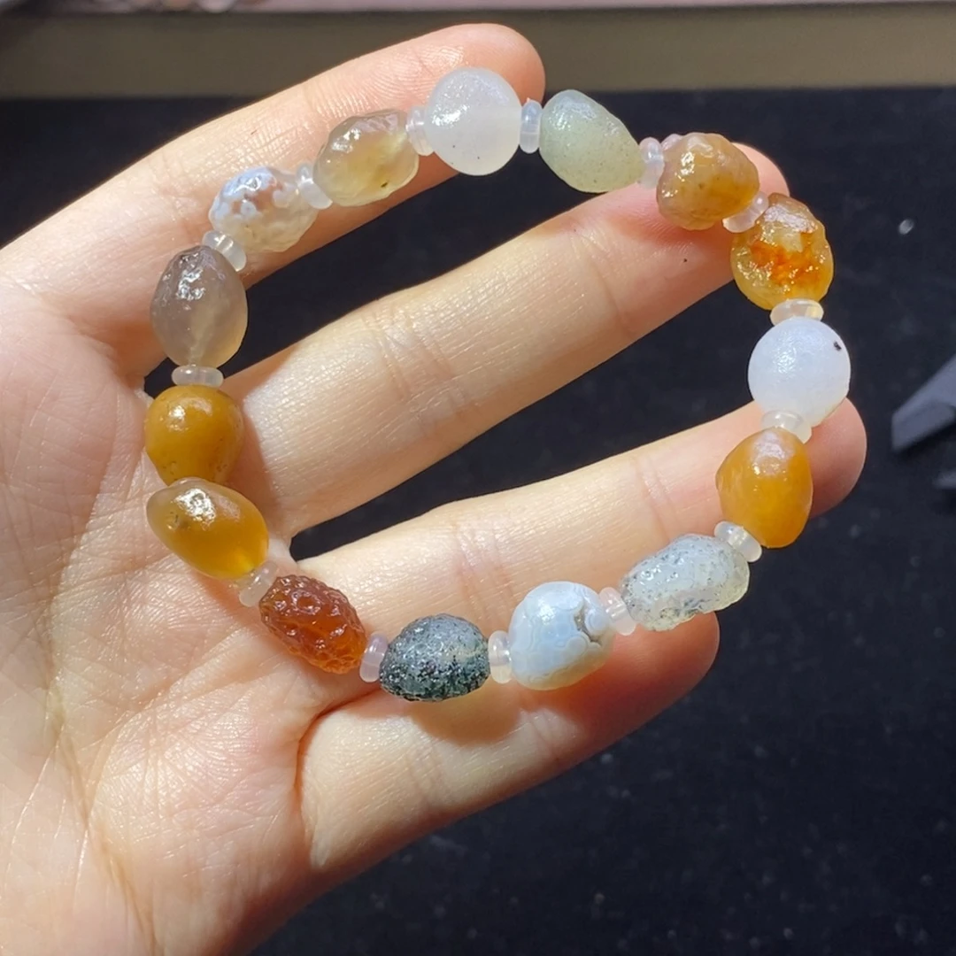 玛瑙/玉髓合金手链