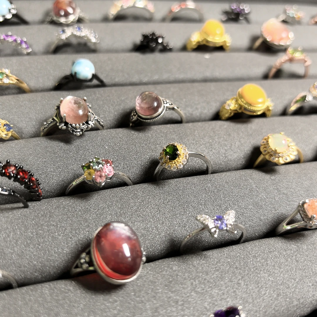 天然水晶女款戒指QA（直播间选款不接受备注）