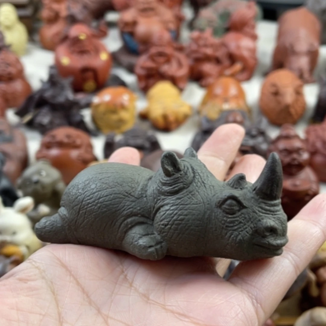 【闪购商品】紫砂茶宠紫砂犀牛