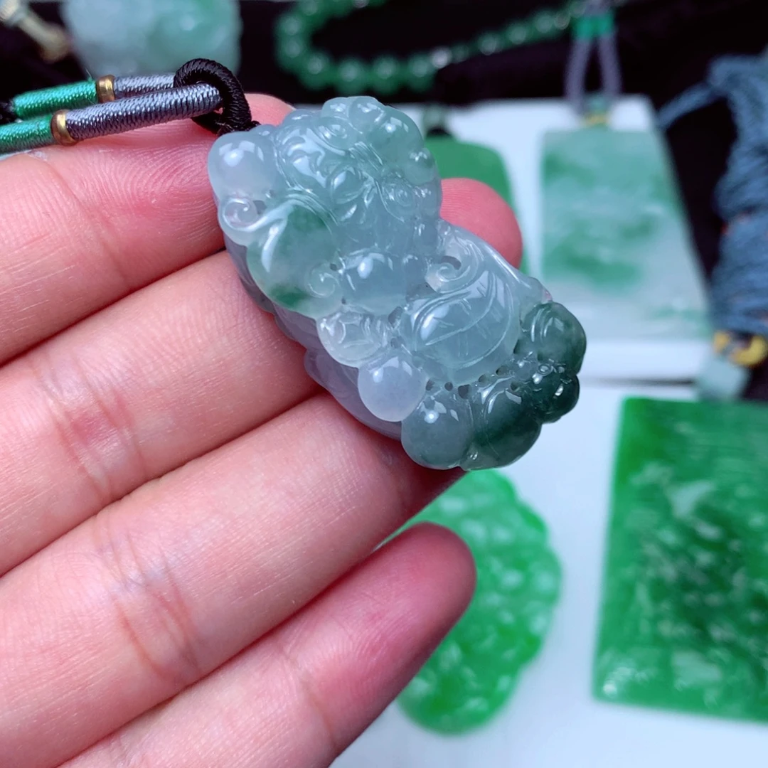 颈饰未镶嵌翡翠天然翡翠a货