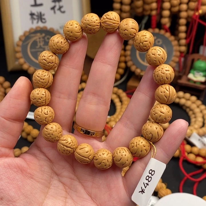 桃核手串天马边尺12抛光尺寸误差0.5mm之间