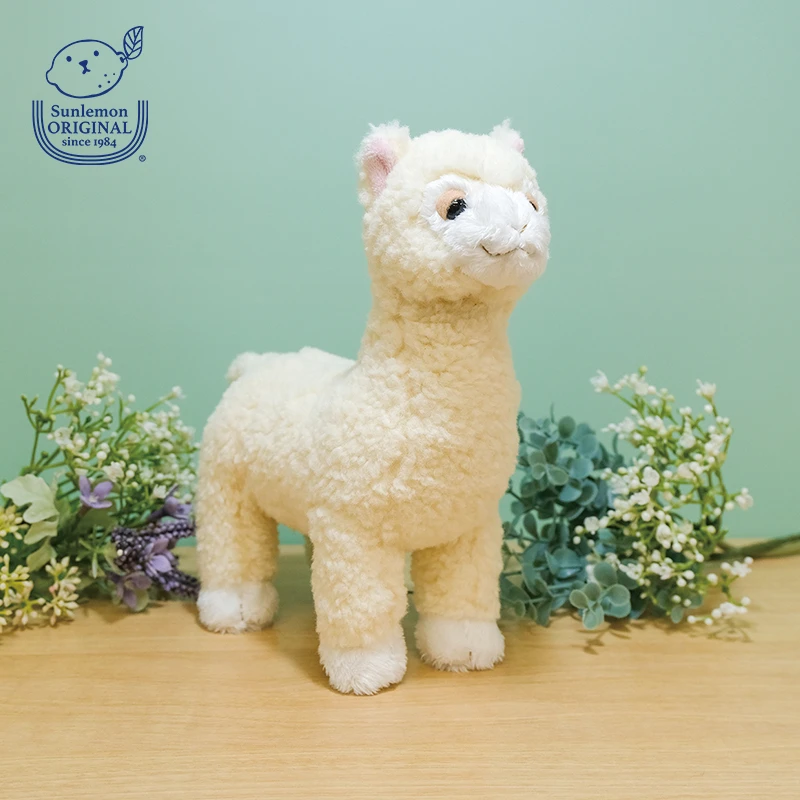 sunlemon仿真羊驼毛绒玩偶玩具小公仔可爱娃娃生日新年礼物送女生