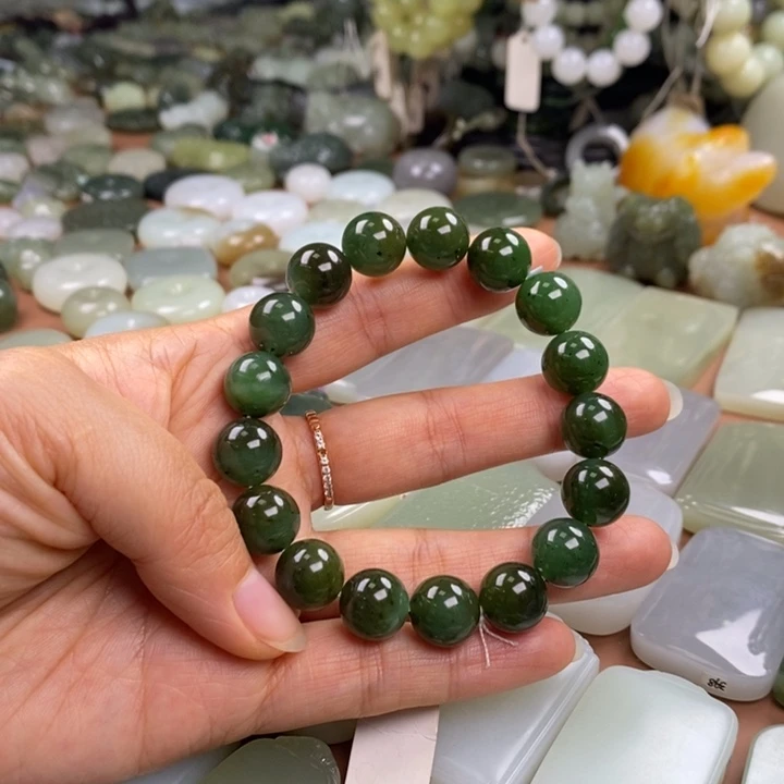 和田玉未镶嵌手链