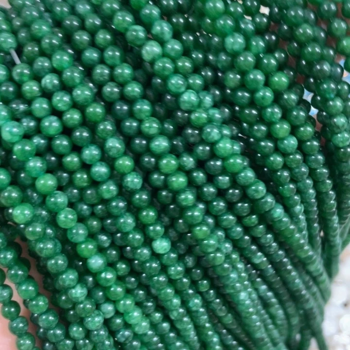 贝壳非金属2条4mm干青圆珠